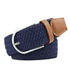 Riemen Casual herenriem blauwe koffie damesbroek zwart canvas stretch geweven elastische tailleband