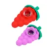 Tubos de fumantes de silicone de estilo de uva Fumaça de fumaça de fumaça de fumaça de fumaça de palha de palha retente