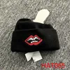 H11 Hip Hop chapeau maille rouge épaissi chaud laine chapeau croix rouge casquette de baseball décontracté polyvalent croate langue de canard