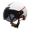 Casques de moto HNJ casque Open Face Casco Capacete hommes et femmes quatre saisons général demi motard Scooter équitation