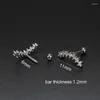 Stud Earrings 2PCS Elegant Ear Studs Cartilage Multi-use Cubic Zirconia Korea Style Fashion Jewelry Women Girls 16G