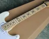 Floyd Rose와 White Electric Guitar, Star Inlay와 Maple Fretboard