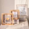 Frames 1PS Wooden Picture Po Table Display Double Side Pressed Flower Plant Specimen Herbarium Clip Glass Frame