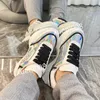 top Casual shoes designer leather lace-up sneaker fashion Running Trainers Letters woman shoes Flat Printed gym sneakers2023