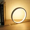 Table Lamps LED Bedroom Desk USB Button Stepless/Touch Dimming Night Light For Bedside Living Room Lamp Reading 15/20cm