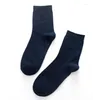 Men's Socks PEONFLY Casual Men's Business For Men Cotton Brand Crew Black White Gray Long Male 2023 Warm Autumn Winter