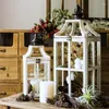 Świecane uchwyty w stylu nordyckim wystrój stolika drewniana estetyczna dekoracja domu Kandela dekoracyjne WZ50ch