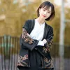 Vêtements ethniques japonais brodé Kimono femmes 2023 Streetwear Vintage Cardigan traditionnel Yukata femme Blouses noir Cosplay chemises