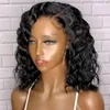 13x4 Deep Wave Lace Front Human Hair Wig For Women 130% Bleached Knot Honey Blonde Ombre Color Remy Brazilian Plucked Slove