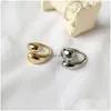 Anillos de banda Abierto Gran ancho Cúpula dorada Anillo de dedo grande para mujeres Irregar Cruz exagerada Joyería Personalidad Ajuste simple Dhgarden Dhahz