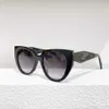 Дизайнерская треугольная подпись прохладные солнцезащитные очки роскошные супер высококачественные онлайн -онлайн -знаменитость Tiktok Star Тот же стиль женский универсальная мода PR14WS