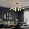 Kronleuchter Nordic Kreativität Led Für Wohnzimmer Schlafzimmer Lichter Beleuchtung Moderne Schwarz Gold Glanz Hängen Lampe Küche Leuchten