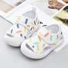 Sandals Baby Summer Shoes por 1-3 anos de malha sandálias para meninas meninas de fundo macio de baixo para crianças esportivas para crianças 230515