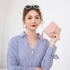 Wallets Sweet Tassel Women's Wallet 2023 Fashion Trendy Heart Shaped Metal Buckle Decoration Card Bag Short Money Clip PU Clutches