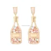 Dangle Lustre Perlé Bouteille De Champagne Boucles D'oreilles Pour Femmes Hommes À La Main Boucle D'oreille Anniversaire Vacances Fêtes Cadeaux Deliv Dhgarden Dhatr