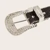 Ceintures 652f brillante chaîne de ceinture femelle brillante luxe douce mode diamant complet pour strass Crystal bel