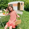 Girl Dresses Girls Summer Dress Cute Sleeveless Cotton Ruffles Kids For Orange Casual Clothing 4-12 Y Child Clothes