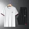 Plus Size Herren Trainingsanzüge Designer Sommer Biene Anzüge T-Shirt Set Hemden Shorts Sets Mann Luxus Outfits Sportbekleidung M-5XL