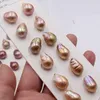 Lösa ädelstenar grossist 11-12mm stor storlek verkliga naturliga sötvatten pärlor barock form inget hål 10pairs/parti