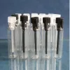 1ml 1cc 2ml 2cc 3ml 3cc perfume garrafas pequenas frascos de vidro com teste de mini frasco de perfume, teste de vidro, teste de vidro vazio garrafas reabastecidas simples