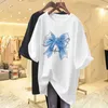 Womens T-shirt 2023 Zomer Korte Mouw Gedrukt T-shirt Vrouwen Kleding Losse Zoete Stijl Tees Vrouwelijke Top PDlj591 P230515