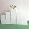 Party Decoration White Square Stand Flower Wedding Pillar Column For Event Pedestal Cylinder Yudao794