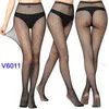 WholesaleHot Strümpfe Mode Sexy Frauen Sexy Gothic Frau Netzstrumpfhose Rose Hohlmuster Mesh Netzstrümpfe Schwarzer Boden Strumpfhosen Erotische Dessous