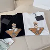 Brand PR Pure Cotton Short Sleeved Trendy T-shirt High Version New Sunglasses Rabbit Loose Casual Men Tee