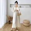 Casual Dresses Autumn Winter Office Lady Maternity Solid Long Woolen Sweater Dress Korean Fashion Loose Mother Knitted Women