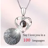 Decorative Flowers & Wreaths Unfade Flower Rose Jewelry Box With Surprise 100 Languages I Love You Necklace Strange Gift For Mother Girlfrie