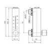 LZT-6T Panel Flüssigkeitsdurchflussmesser Luftdurchflussmesser Rotameter 2-20 4-40 6-60 10-100LPH 10-70GPH 16-160 25-250 100-500 100-1000 ml/min