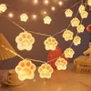 Cordes LED Guirlande Guirlande Fusée Astronaute Guirlande Lumineuse Enfants Chambre Décor Lumières De Noël Pour La Fête De Mariage Décoration Extérieure