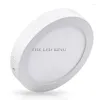 Luzes de teto Ultra Thin 12W 18W 24W 36W 48W Painel LED Painel circular Superfície leve montada 85-265V Lampada Lâmpada