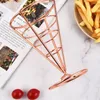 Confezione regalo 2 pezzi French Fry Cup Holder Chips Basket Cone Ice Cream Snack Serving
