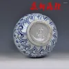 Vasos Rei de Connaught Jingdezhen Cerâmica pintada Under Glaze Blue e White Porcelain Flower Crafts Antique Furnishings Home Furnish