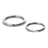 50 pz/lotto 25mm 30mm Portachiavi In Metallo Cerchio Piatto Vuoto per Portachiavi FAI DA TE Creazione di Gioielli Portachiavi Split Ring Connettore Accessori