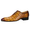 Chaussures habillées de luxe pour hommes chaussures en cuir de veau européen finitions artisanales chaussures en cuir chaussures de mariage formelles à bout pointu pour hommes