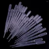 50pcs Graduated Pipettes Dropper Plastic Disposable Essential Oils Makeup Tools Transfer Pasteur Clear For Lab