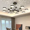 Candelabros nórdicos de lujo, luces de araña Led creativas con proyección de estrellas para sala de estar, comedor, dormitorio, lámparas de cocina, iluminación interior