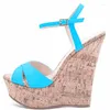 Dress Shoes Goof Loron's Wedge Sandal for Women is een stijlvolle en sexy 16 cm veterschoen