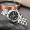 montres pour femmes montre de luxe mode cadran noir calendrier bracelet en or boucle déployante maître cadeaux masculins couples