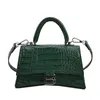 13% OFF Sac 2024 Nouveau lancement Designer HandbagSilver standard sablier épaule motif crocodile main bandoulière femme haut de gamme