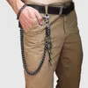 Portachiavi Wild Trouser Chain Belt Portachiavi Uomo Pantaloni Pantaloni a vita bassa Portachiavi Portachiavi Ciondolo teschio in corno Accessori di abbigliamento