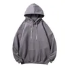 Heren Hoodies Sweatshirts Men Hip Hop Oversized Long Sleeve Solid Color Freestyle Sportwear pullover Tracksak Tracksuit Outerwear Tops