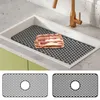 Tapis de table protecteur d'évier en silicone vaisselle de cuisine tapis de fond drainant grille résistante à la chaleur vaisselle coussin de séchage Gadgets
