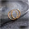 Dangle Chandelier Luxury Small Earring Circle Round Earrings For Women Men Party Ear Ring Charm Jewelry Wholesale D Dhgarden Dhvdy