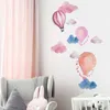 Barnens leksaks klistermärken Cartoon Hot Air Balloon Cloud Wall Sticker för barnrum Dekoration Mural Bedroom Home Decal Decals Nursery Stickers Wallpaper