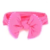 ヘアアクセサリー2023 10pcs/lot girls knot bow pantyhose nylon headbands弾性ヘッドバンド歯バンドターバン