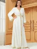 QNPQYX Nouveau marocain Kaftan Dubai Femme Longue robe de soirée Traditional Arabe Robe Party Banquet Golf Jalabiyat Muslim Abaya Ramadan Eid