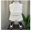 Conjuntos de ropa Boutique Desginer Baby Boys Summer Sleevelesee Pullover Camisa y pantalones 2 piezas para niños 28 años Casual Sport Set 230512